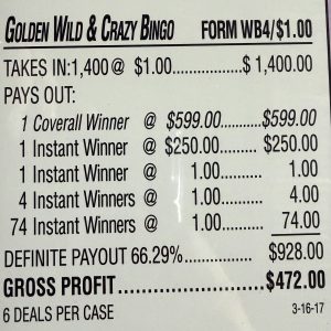 AG: Wild & Crazy Bingo (1400) - Image 3