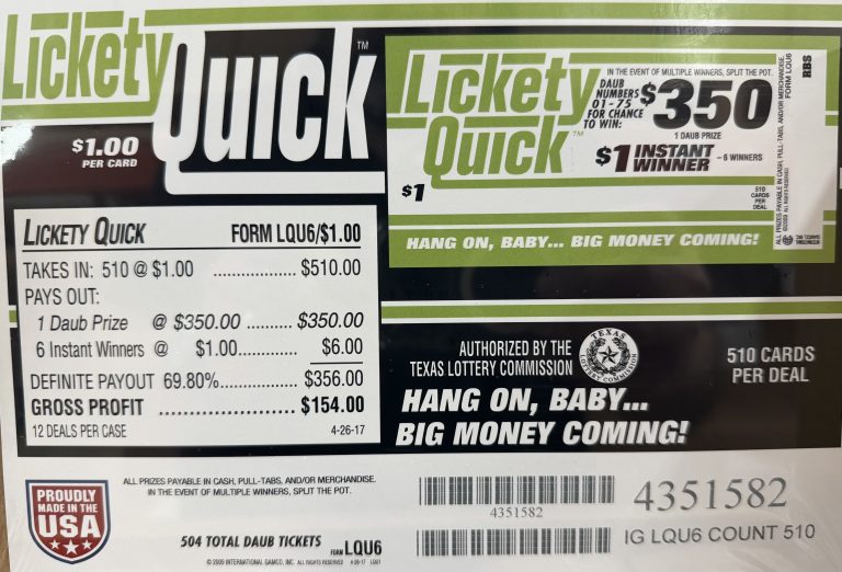GCO: Lickety Quick $350